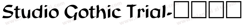 Studio Gothic Trial字体转换